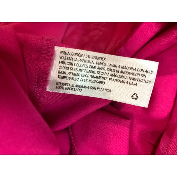 A New Day Hot Pink Peg Leg Ankle Pants Slim Fit Stretch Cigarette Pant | 16 - Picture 9 of 9